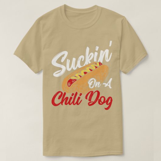 T-shirt Suckin' On Chilli Chien Chili Hot Chien (Design devant)