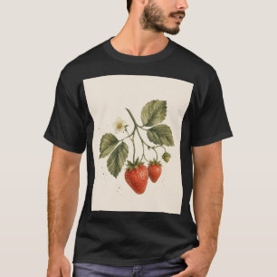 T-shirt Sucré comme une fraise Botanique vintage de frai
