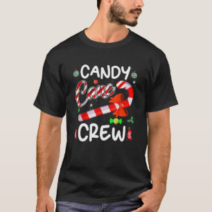 T-shirt Sucre de canne Crew amusant Noël bonbon Lover X-Ma