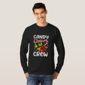 T-shirt Sucre de canne Crew Christmas Candy Enfants Garçon (Devant entier)