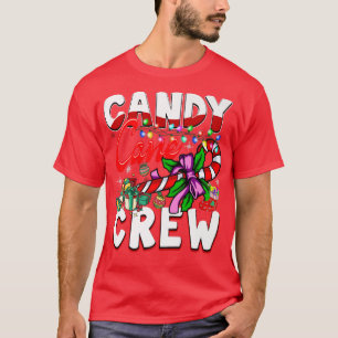T-shirt Sucre de canne Crew Christmas Candy Lover Enfants 