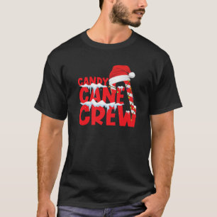 T-shirt Sucre de canne Crew Funny Christmas Candy Adulte H