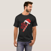 T-shirt Sucre de canne Crew Funny Christmas Candy Adulte H (Devant entier)