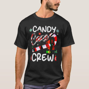 T-shirt Sucre de canne Crew Funny Christmas Candy Lover X 