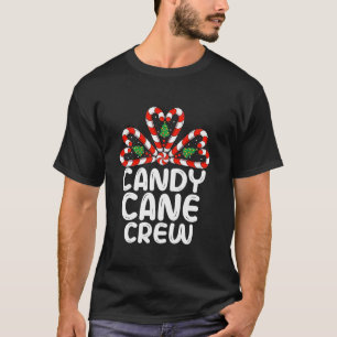 T-shirt Sucre de canne Crew Funny Matching Christmas Candy