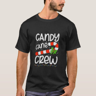 T-shirt Sucre de canne Crew Funny Sucre de canne de Noël L