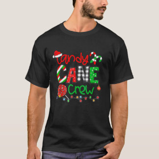 T-shirt Sucre de canne Crew Joyeux Noël 2023 Famille drôle