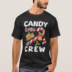 T-shirt Sucre de canne Crew mignonne Noël Sweet Lover Ugly