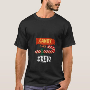 T-shirt Sucre de canne Crew Noël Noël Noël Amour Candy Boy