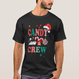 T-shirt Sucre de canne Crew Noël Noël Noël Amour Candy Boy