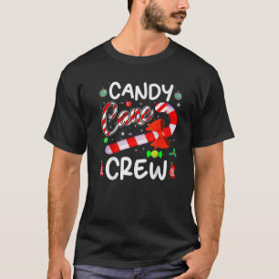 T-shirt Sucre de canne Crew Père Noël Noël 2022 Drôle cade