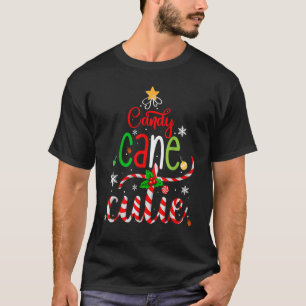 T-shirt Sucre de canne Cutie Christmas Boys Girls Xmas Pa