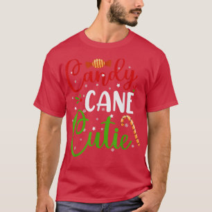 T-shirt Sucre de canne CutieNoël Funny Mignonnes cadeaux d