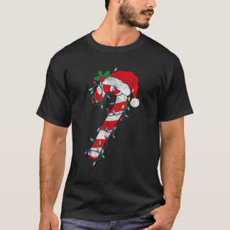 T-shirt Sucre de canne de Noël Père Noël Xmas Enfants Enfa