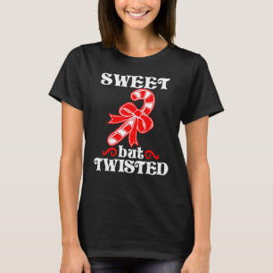 T-shirt Sucre de canne doux mais tordu Noël