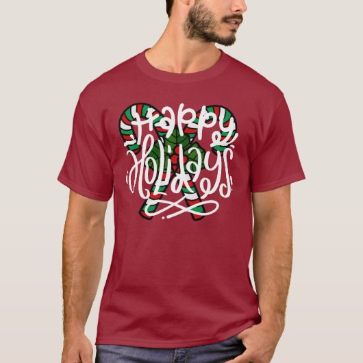 T-shirt sucre de canne Happy Holidays (Devant)