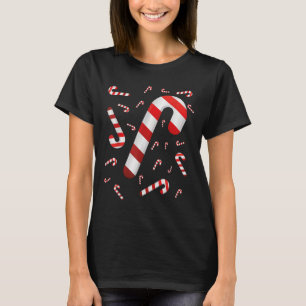 T-shirt Sucre de canne Joyeux Et Lumineux Rouge Et Blanc C