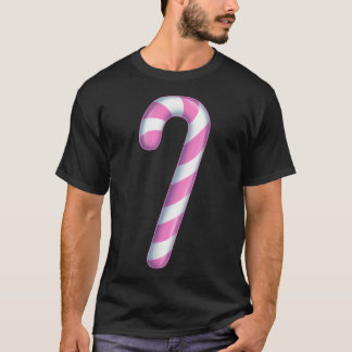 T-shirt Sucre de canne Pastel Goth Rose Noël Costum