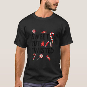 T-shirt Sucré, mais tordu Funny Noël Pepperment Candy