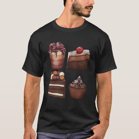 T-shirt Sucres au chocolat - Chocolat Gourmet (Devant)