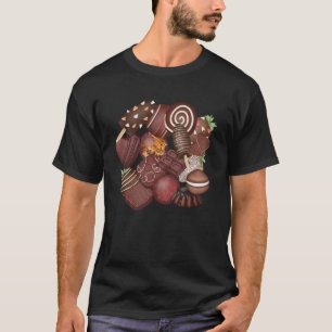 T-shirt Sucres au chocolat délicieux - Beaucoup de sucreri