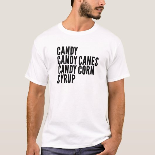 T-shirt Sucres de canne de bonbons Sirop de maïs pour enfa (Devant)