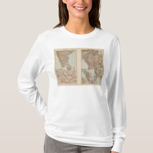 T-shirt Sud de l'Inde, Birmanie, péninsule malaise (Devant)