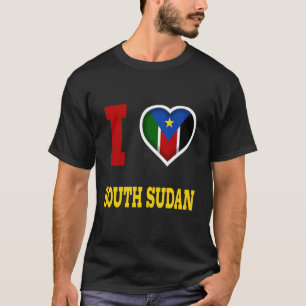 T-shirt Sud Soudan, Drapeau du Sud Soudan, Soudan, Sud Sou