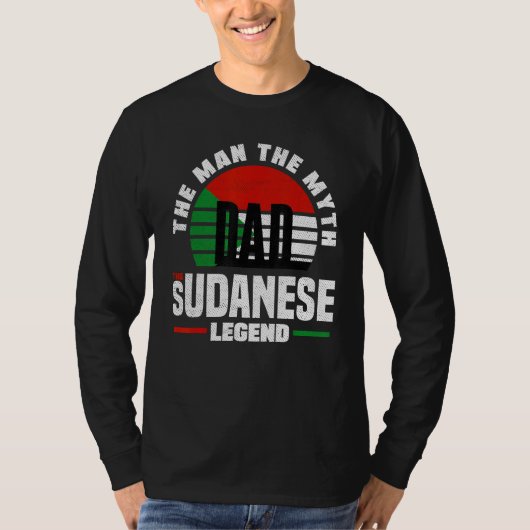 T-shirt Sudanese Sudan Sudanese Flag Fathers Day (Devant)