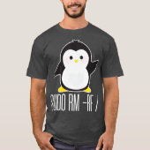 T-shirt sudo rm rf Funny Linux commande sysadmin (Devant)