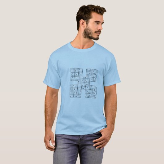 T-shirt Sudoku samouraï (Devant entier)