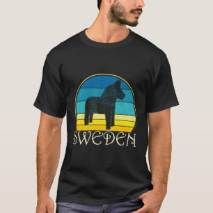 T-shirt Suède Dalecarlienne Horse Scandinave Suède Nati