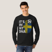 T-shirt Suède Dans Mon Adn Suède Drapeau Équipe Suède (Devant entier)