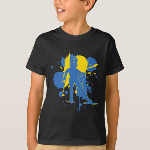 T-shirt Suède Drapeau Biathloniste - Biathlon suédois 1