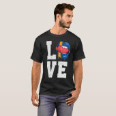 T-shirt Suède Drapeau Soccer Fan Love Swede (Devant entier)