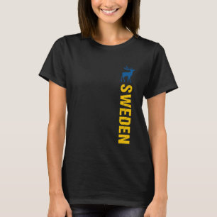 T-shirt Suède Drapeau Sverige Vintage Suède Malmö Suède