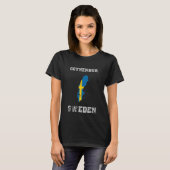 T-shirt Suède Gothenbur Drapeau Destination Pride (Devant entier)