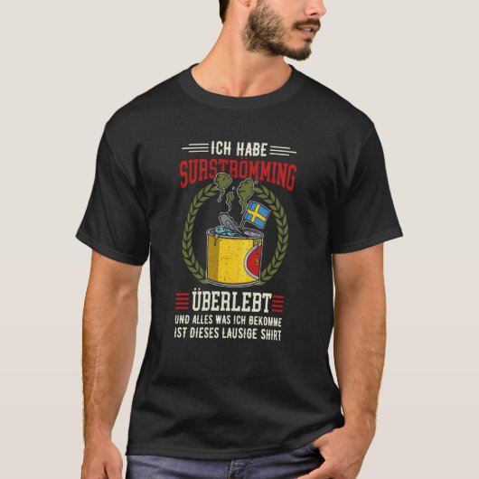 T-shirt Suède Spécialité de poisson suédoise Surstromming (Devant)