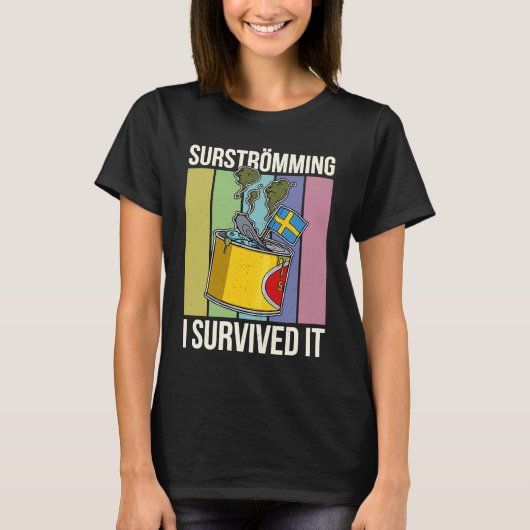 T-shirt Suède Spécialité de poisson suédoise Surstromming (Devant)