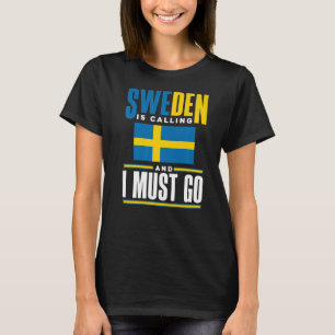 T-shirt Suède Suède Suède Drapeau Suède Suède