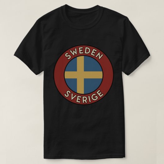 T-shirt Suède Sverige (Design devant)