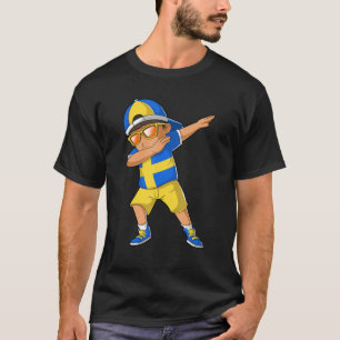 T-shirt Suédoise Boy Dabbing Dance Suède Racines Patrimoin