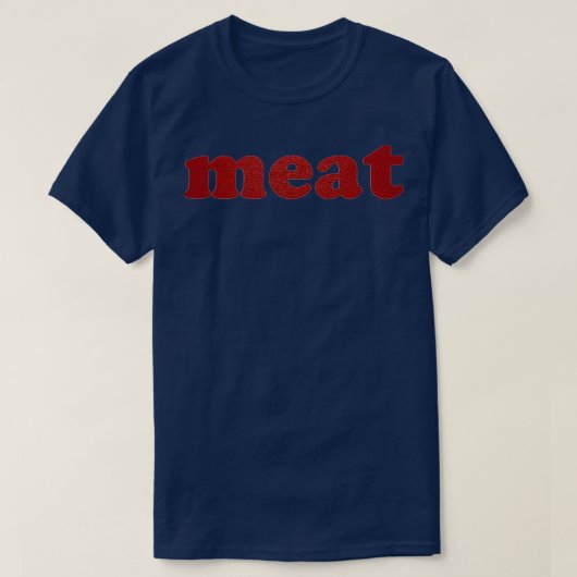 T-shirt Sueur de viande en cuir rouge (Design devant)