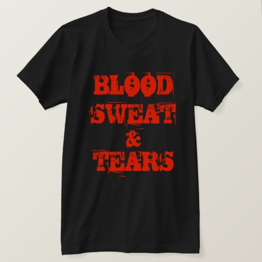 T-shirt Sueur et larmes de sang (Design devant)