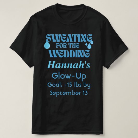 T-shirt Sueur pour le Mariage (Design devant)