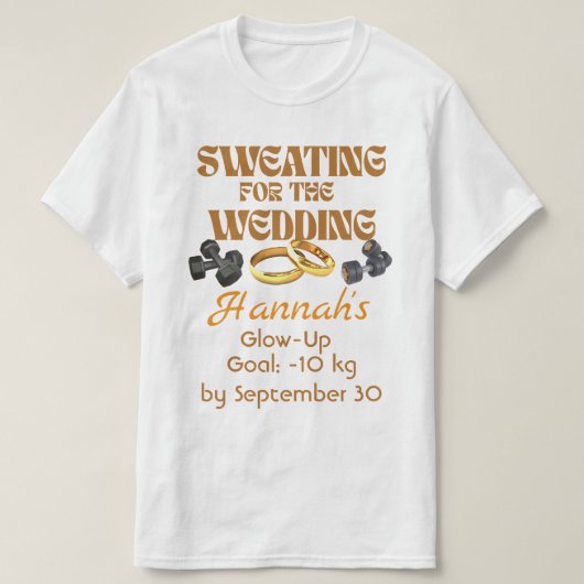 T-shirt Sueur pour le Mariage (Design devant)