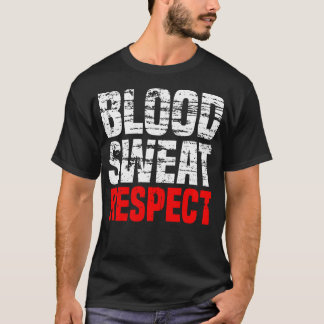 T-shirt Sueur vintage de sang Respect Gymnase Fitness Spor