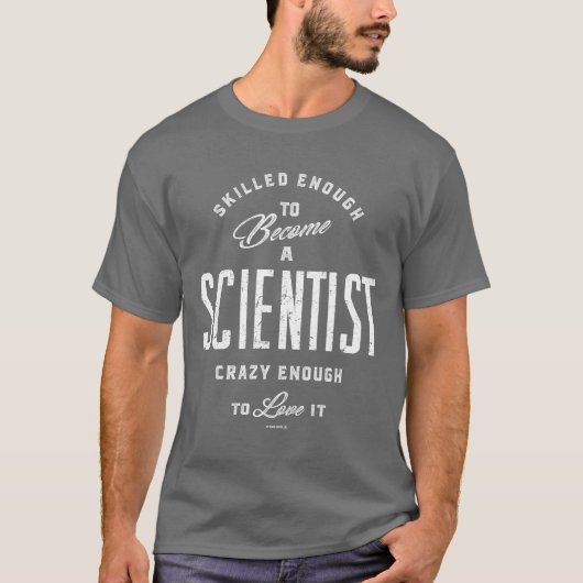 T-shirt Suffisamment compétent pour devenir scientifique (Devant)