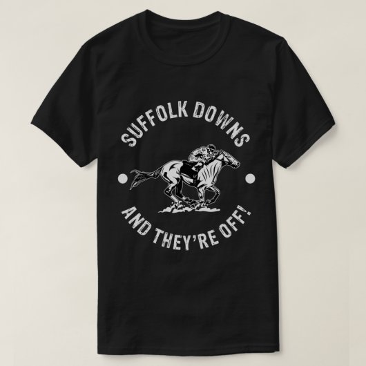 T-shirt Suffolk Downs Hippodrome Hippodrome Hippodrome Ven (Design devant)