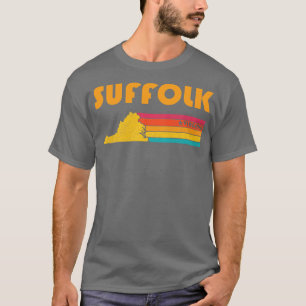 T-shirt Suffolk Virginia Vintage Souvenir désorganisé